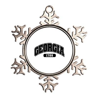 Georgia Collegiate Style 1788 Metallic Star Ornament