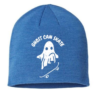 Ghost Can Skate Halloween Costume Ghoul Skateboard Skater Gift Sustainable Beanie