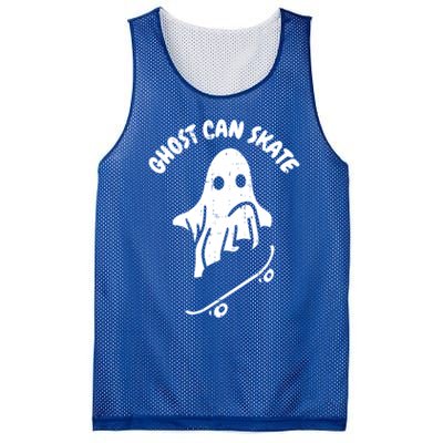 Ghost Can Skate Halloween Costume Ghoul Skateboard Skater Gift Mesh Reversible Basketball Jersey Tank