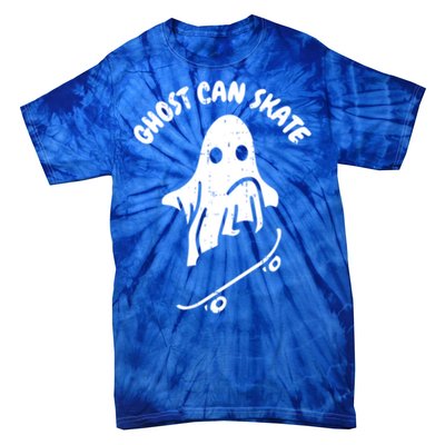 Ghost Can Skate Halloween Costume Ghoul Skateboard Skater Gift Tie-Dye T-Shirt