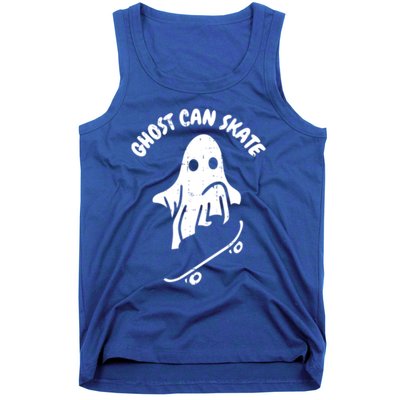 Ghost Can Skate Halloween Costume Ghoul Skateboard Skater Gift Tank Top