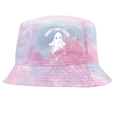 Ghost Can Skate Halloween Costume Ghoul Skateboard Skater Gift Tie-Dyed Bucket Hat