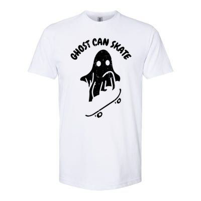 Ghost Can Skate Halloween Costume Ghoul Skateboard Skater Gift Softstyle CVC T-Shirt