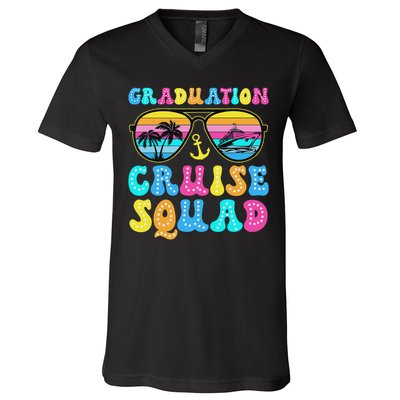 Graduation Cruise Squad Funny Cruising Graduation 2024 V-Neck T-Shirt