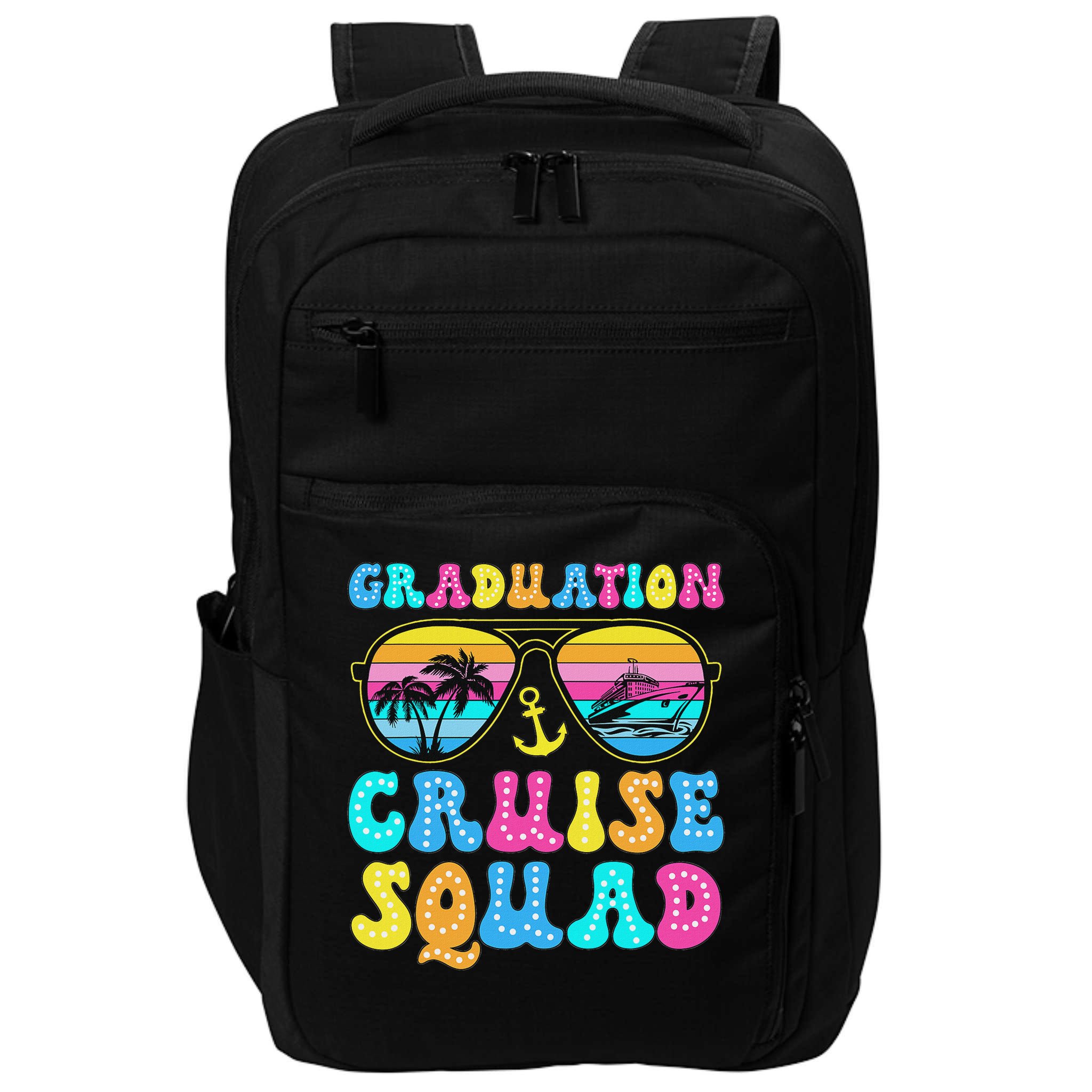 Graduation Cruise Squad Funny Cruising Graduation 2024 Impact Tech Backpack