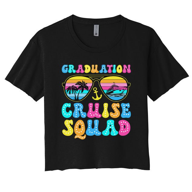 Graduation Cruise Squad Funny Cruising Graduation 2024 Crop Top