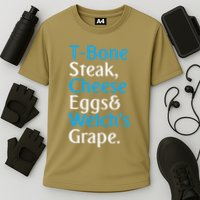Guest Check Tbone Steak Cheese Eggs WelchS Grape Cooling Performance Crew T-Shirt