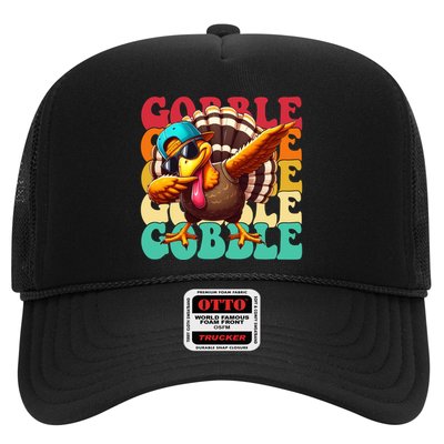 Gobble Cool Turkey Day Thanksgiving Retro Trucker Hat