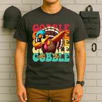 Gobble Cool Turkey Day Thanksgiving Retro T-Shirt