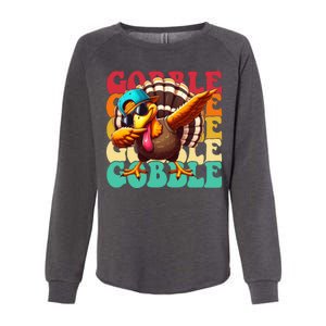 Gobble Cool Turkey Day Thanksgiving Retro Womens California Wash Sweatshirt