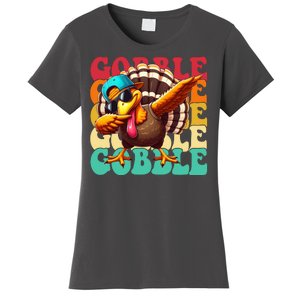 Gobble Cool Turkey Day Thanksgiving Retro Women's T-Shirt