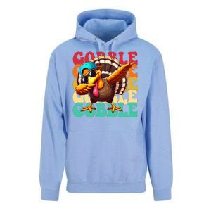 Gobble Cool Turkey Day Thanksgiving Retro Unisex Surf Hoodie