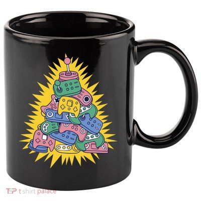 Gaming Christmas Tree 11oz C Handle Ceramic Mug