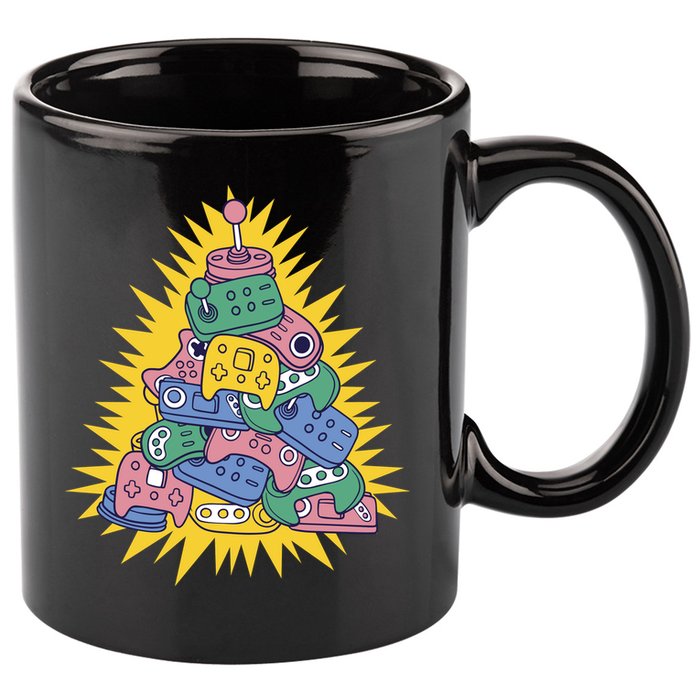 Gaming Christmas Tree 11oz C Handle Ceramic Mug