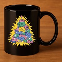 Gaming Christmas Tree 11oz C Handle Ceramic Mug