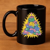 Gaming Christmas Tree 11oz C Handle Ceramic Mug