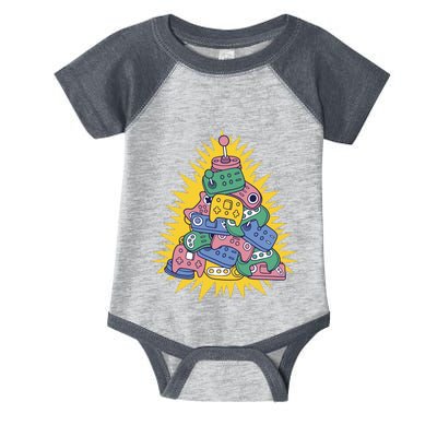 Gaming Christmas Tree Infant Baby Jersey Bodysuit