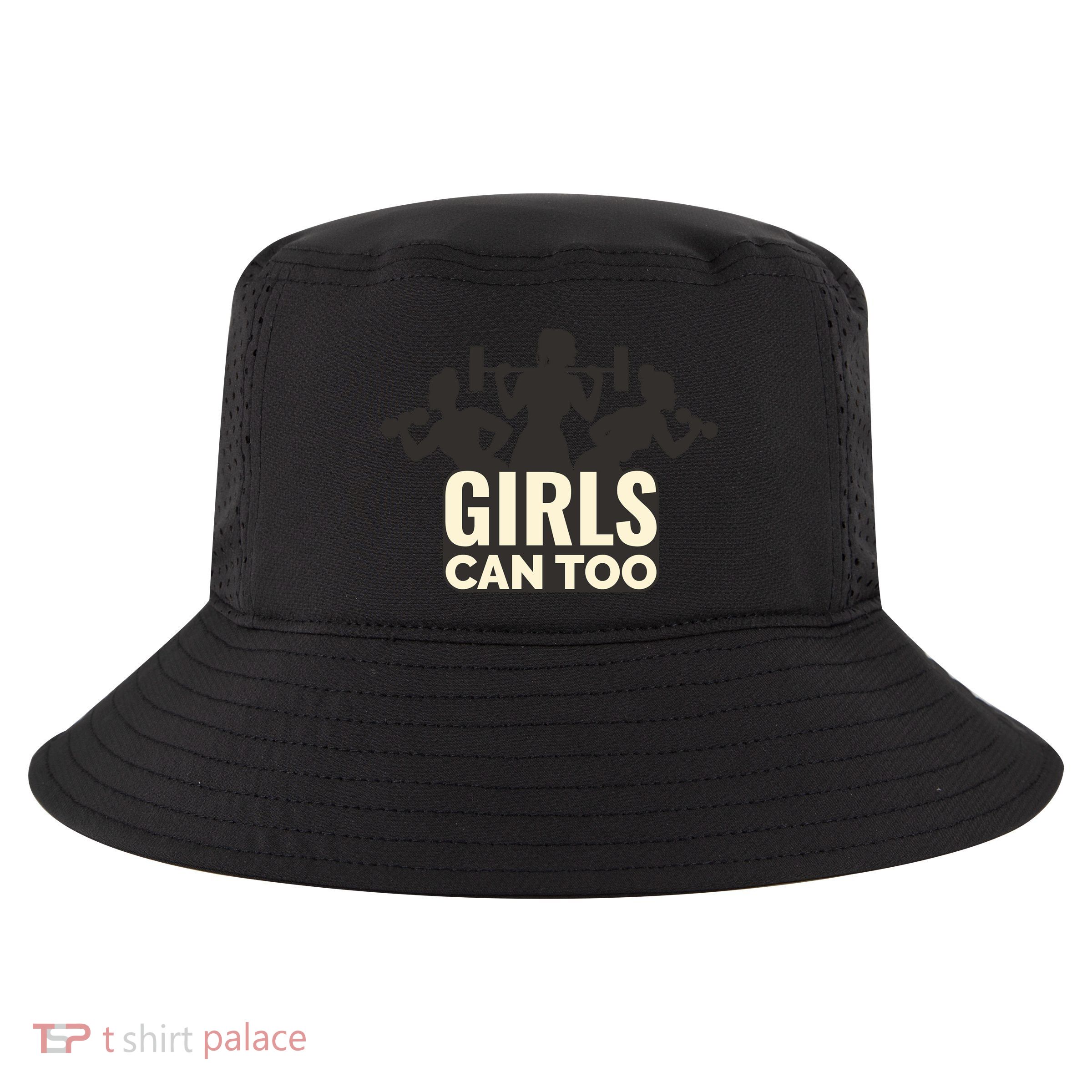 Girls Can Too Gym Workout Cool Comfort Performance Bucket Hat