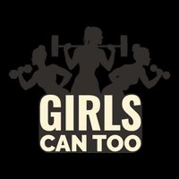 Girls Can Too Gym Workout Drawstring Bag
