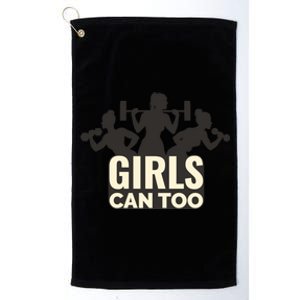 Girls Can Too Gym Workout Platinum Collection Golf Towel