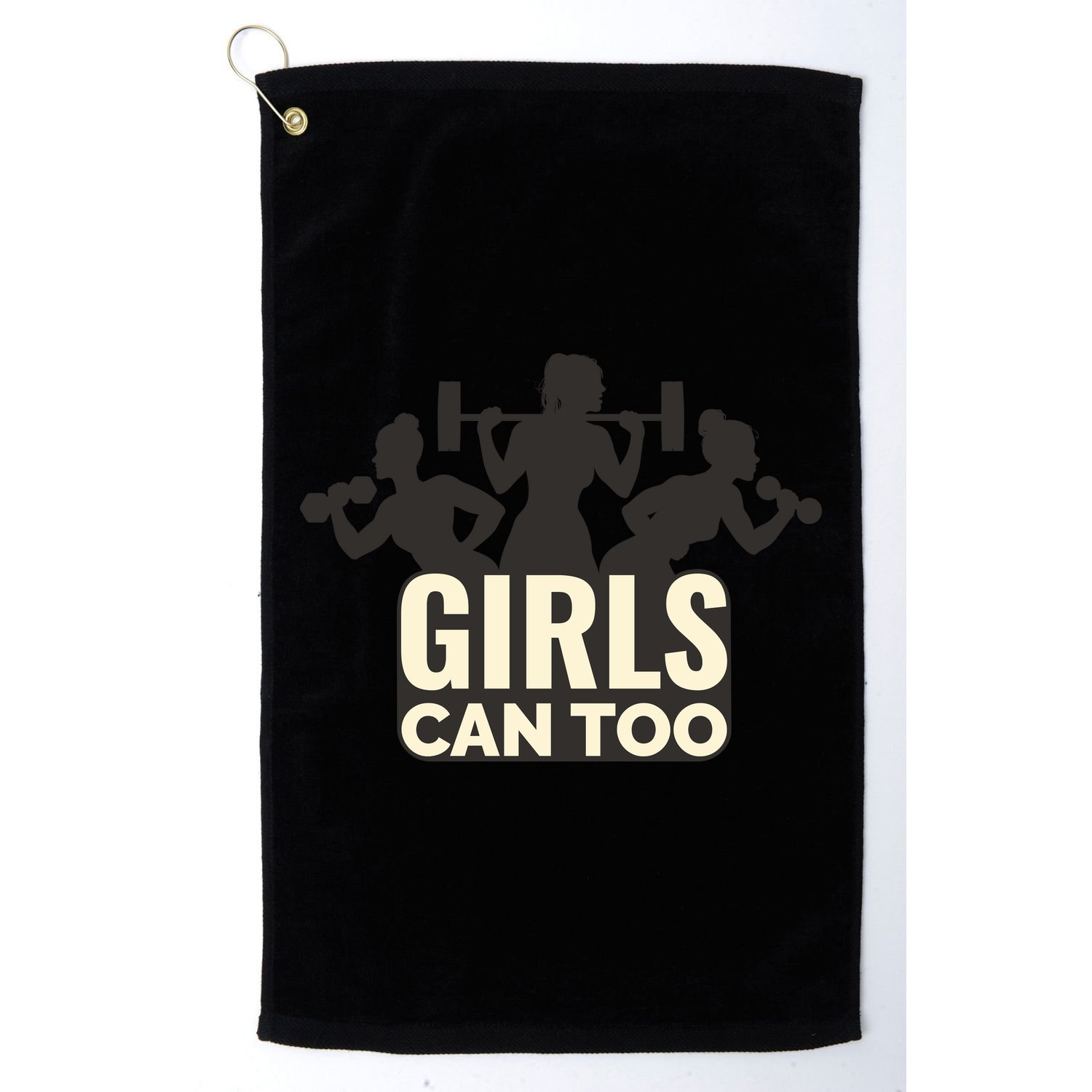 Girls Can Too Gym Workout Golf Towel