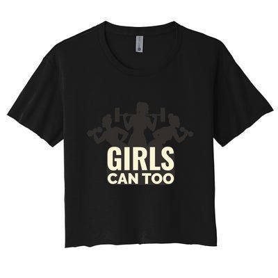Girls Can Too Gym Workout Crop Top