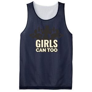 Girls Can Too Gym Workout Mesh Reversible Basketball Jersey Tank