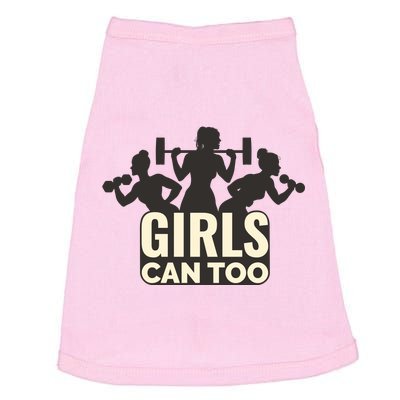 Girls Can Too Gym Workout Doggie Tank