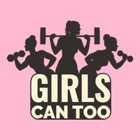 Girls Can Too Gym Workout Kids Hoodie