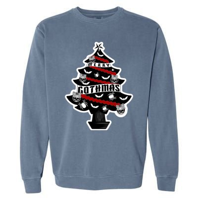 Goth Christmas Tree Merry Gothmas Tree Classic Garment-Dyed Sweatshirt