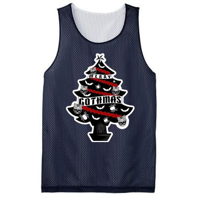 Goth Christmas Tree Merry Gothmas Tree Classic Mesh Reversible Basketball Jersey Tank