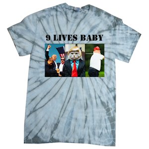 Groovy Cat Trump 9 Lives Baby Tie-Dye T-Shirt