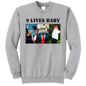 Groovy Cat Trump 9 Lives Baby Tall Sweatshirt