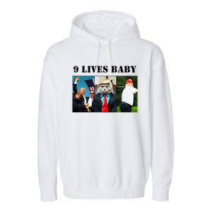 Groovy Cat Trump 9 Lives Baby Garment-Dyed Fleece Hoodie