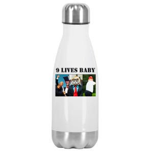 Groovy Cat Trump 9 Lives Baby Stainless Steel Insulated Water Bottle