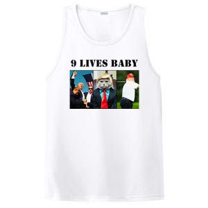 Groovy Cat Trump 9 Lives Baby PosiCharge Competitor Tank