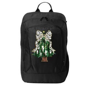 Girly Christmas Tree Bow City Backpack