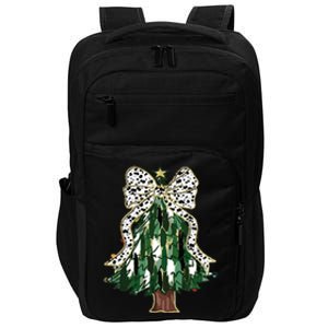 Girly Christmas Tree Bow Impact Tech Backpack