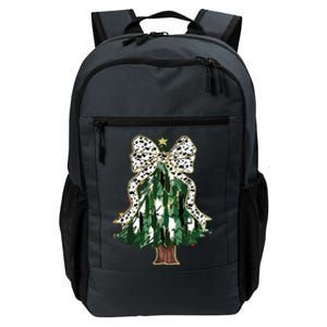 Girly Christmas Tree Bow Daily Commute Backpack