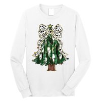 Girly Christmas Tree Bow Long Sleeve Shirt