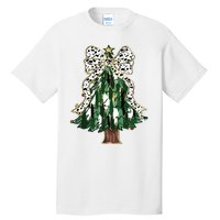 Girly Christmas Tree Bow Tall T-Shirt