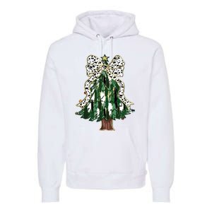 Girly Christmas Tree Bow Premium Hoodie