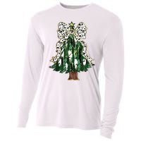 Girly Christmas Tree Bow Cooling Performance Long Sleeve Crew