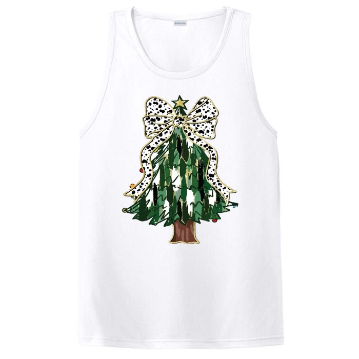 Girly Christmas Tree Bow PosiCharge Competitor Tank