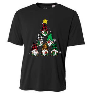 Gnomes Christmas Tree Funny Xmas Holidays Cooling Performance Crew T-Shirt