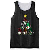 Gnomes Christmas Tree Funny Xmas Holidays Mesh Reversible Basketball Jersey Tank