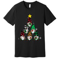 Gnomes Christmas Tree Funny Xmas Holidays Premium T-Shirt