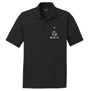 Gnomes Christmas Tree Funny Xmas Holidays PosiCharge RacerMesh Polo