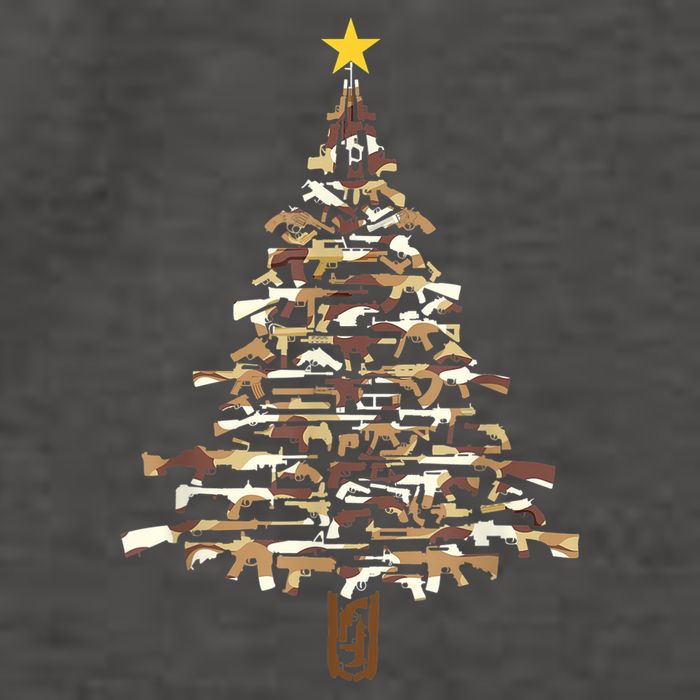 Guns Christmas Tree Camo Print Xmas Gift For Gun Lover TShirt Vector Backpack