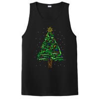 Gun Christmas Tree Funny Veteran Xmas 2024 Gifts Gun Lover PosiCharge Competitor Tank